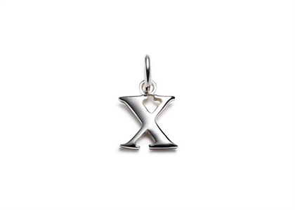 Rhodium Plated | Alphabet Pendants